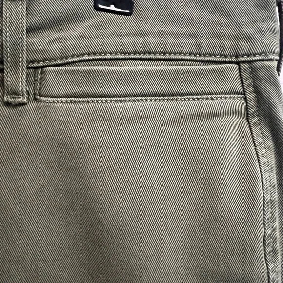 AYR Women’s Khaki Green Straight Wide Leg Cropped Cut Off Pants - Size 29S - Picture 9 of 10